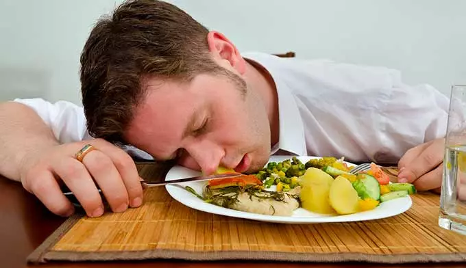 Сонливость после приема пищи